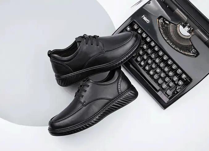 皮鞋男士真皮梦特娇,既休闲又舒服的皮鞋