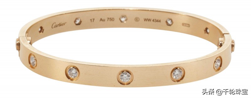 卡地亚750love真假对照图,怎么辨别假的满钻卡地亚手环