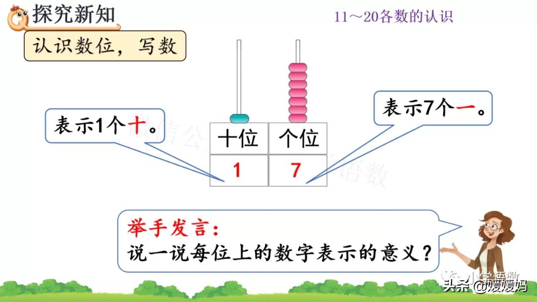 一年级数学数位练习题,一年级认识数位教学视频