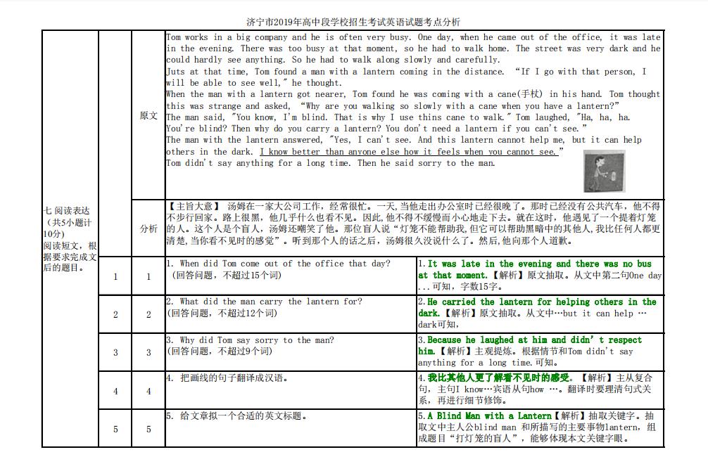 历年中考英语真题视频讲解,历年中考英语完形填空真题及答案