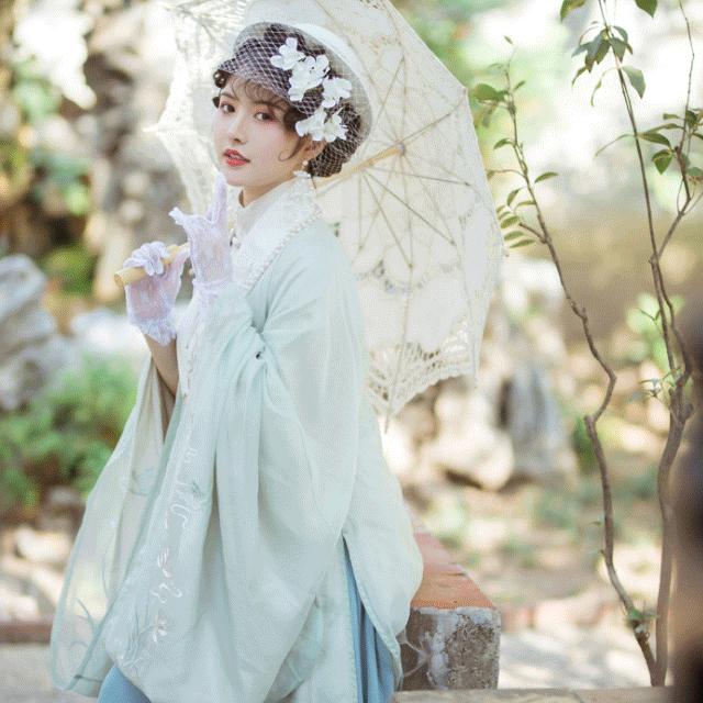 端庄温婉汉服,端庄文雅国风旗袍裙