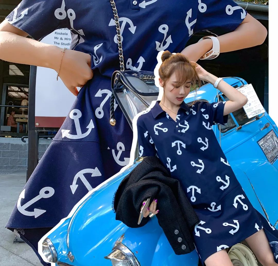 夏季polo包臀裙,polo裙直筒裙潮