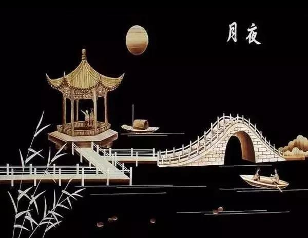 麦秆画芦苇画,最好看的麦秆画