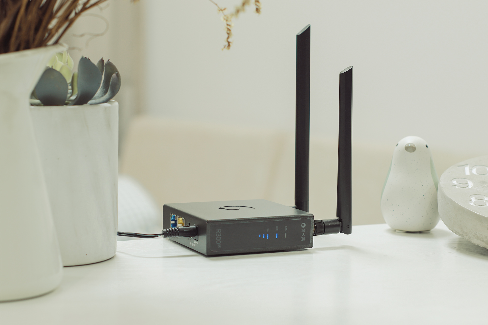 不拉宽带不用无线怎么上网,蒲公英R300A工业路由器