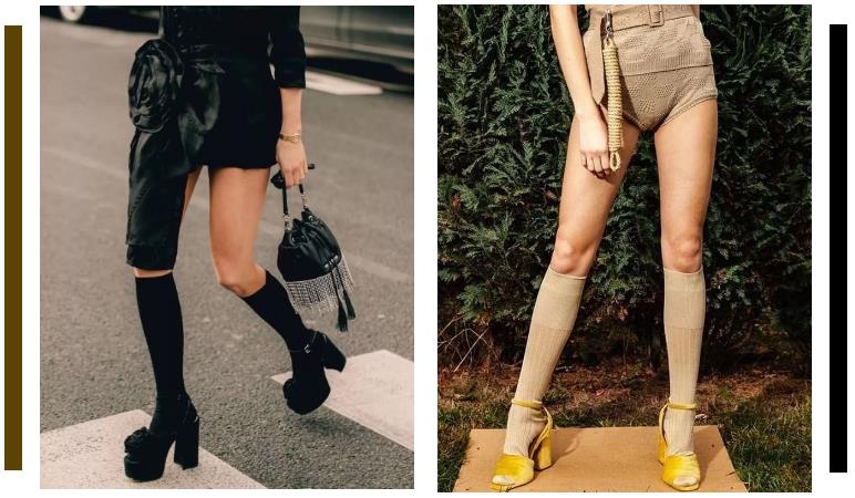 今年秋天别再露脚踝了流行中筒袜,还在露脚踝露袜子高级又时髦