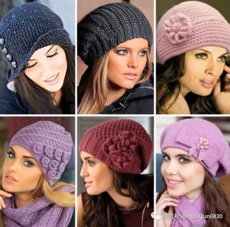 针织洋气气质帽子,针织帽子创意爆款