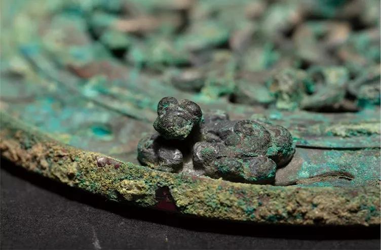 蟠螭纹青铜镜高清,稀见清代四部辑刊影印版