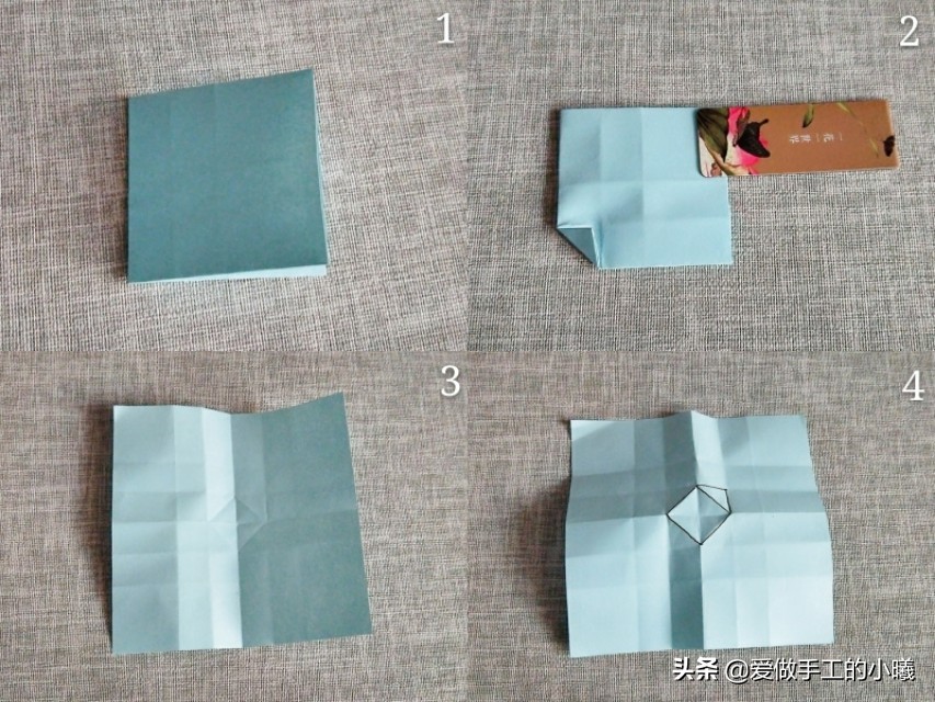 简单又好看的玫瑰花折纸手工,玫瑰花手工折纸教程简单又漂亮