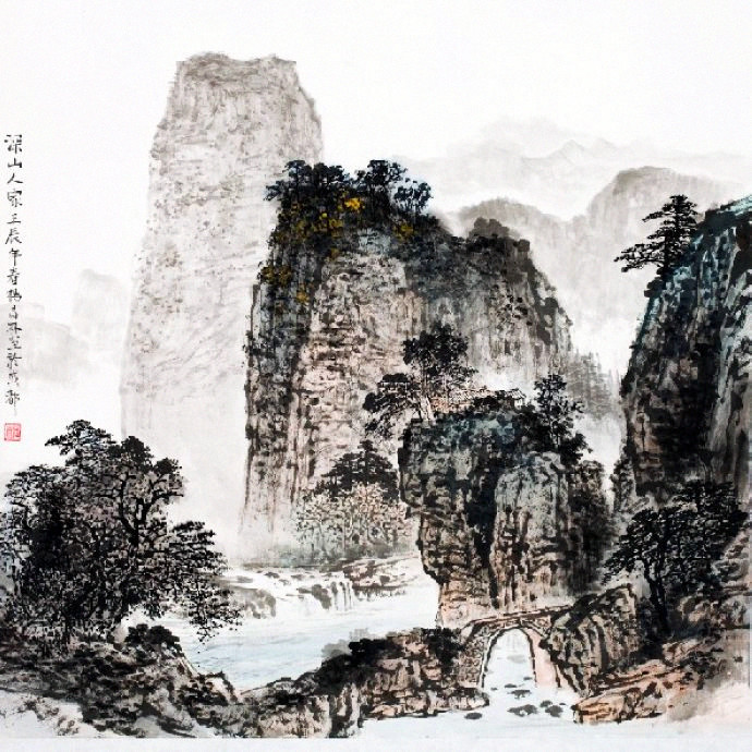 杨昌林山水画,杨昌林山水作品