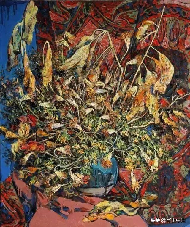 青年艺术家刘春油画作品欣赏,王欣油画作品《春到陕北》图片