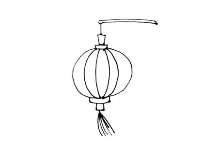 飞机灯笼简笔画画法,儿童简笔画灯笼的画法