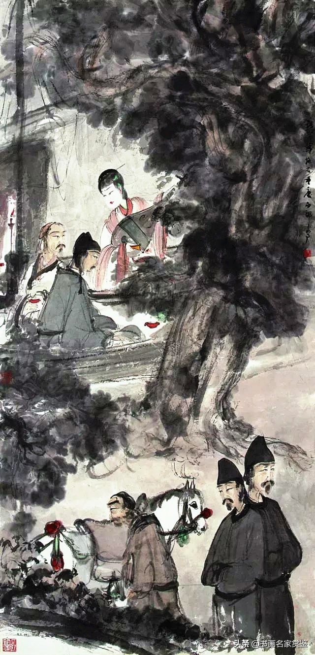 傅抱石大师作品图片,中国画坛巨擘