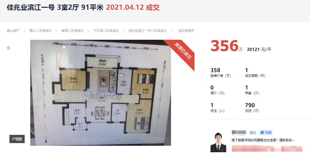 佛山二手房一般多久能卖掉,佛山房子降价最惨一览表