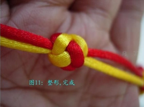 绳结编法大全中国结,中国结纽扣编法慢动作编手链