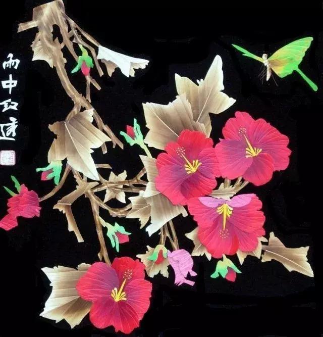 麦秆画芦苇画,最好看的麦秆画