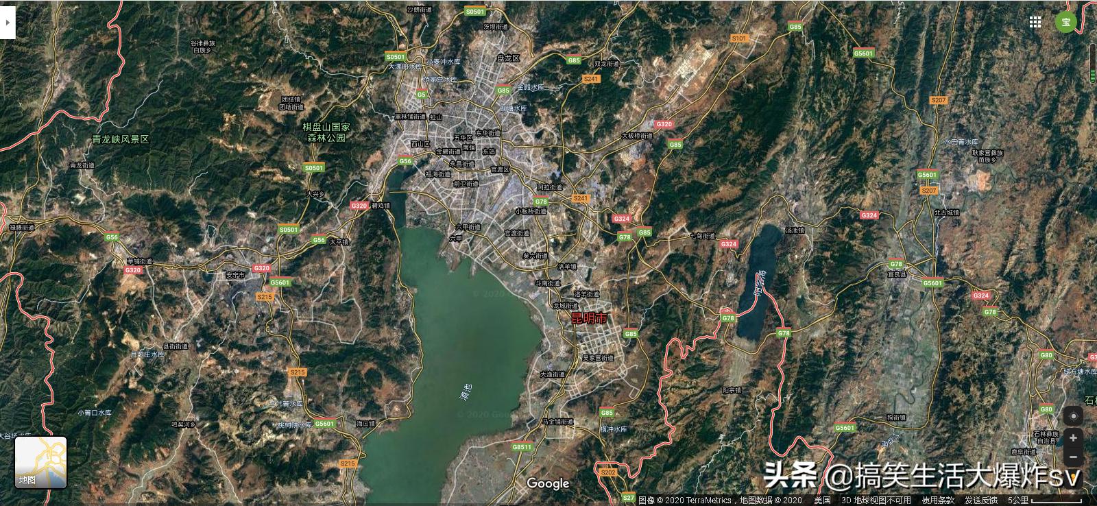 中国西南卫星地图,西南城市卫星图