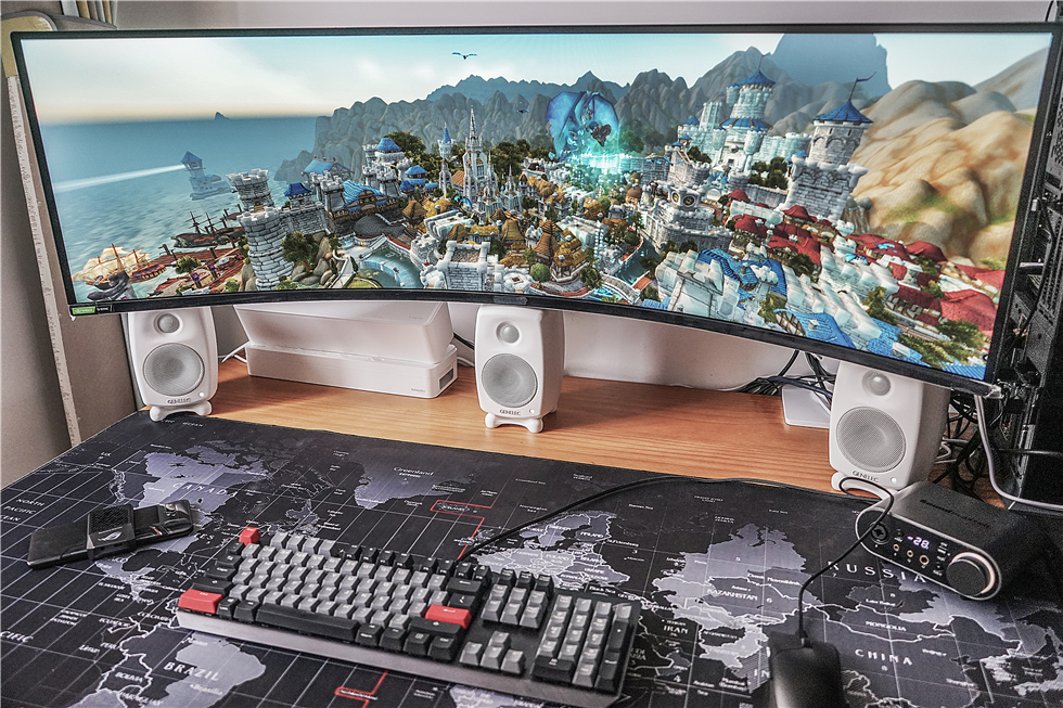 三星玄龙骑士49寸显示器测评144hz,49寸显示器曲率1500和1800