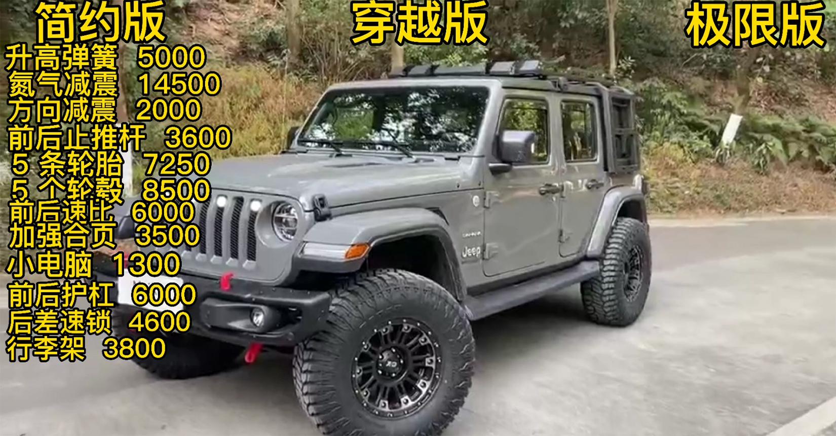 第五期牧马人特辑完结篇（上）（三种不同配置的预算费用）