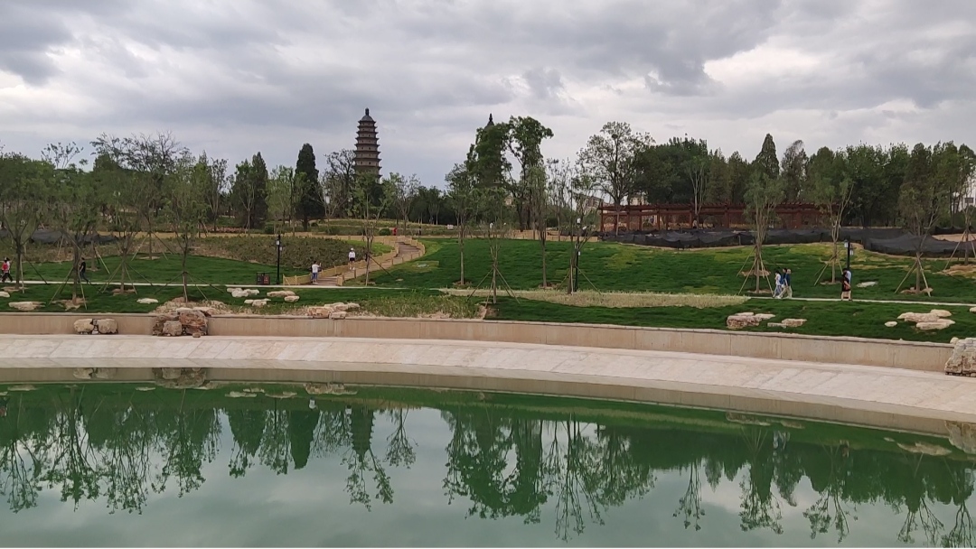 太原双塔公园游览图,太原双塔附近玩的地方