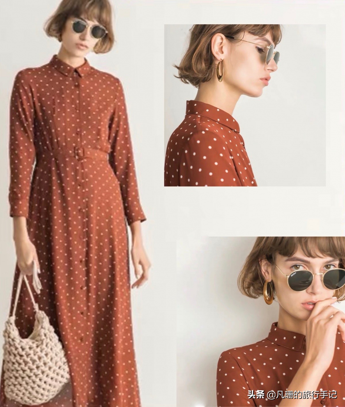 度假风绿色连衣裙,法式桔梗仙女裙​