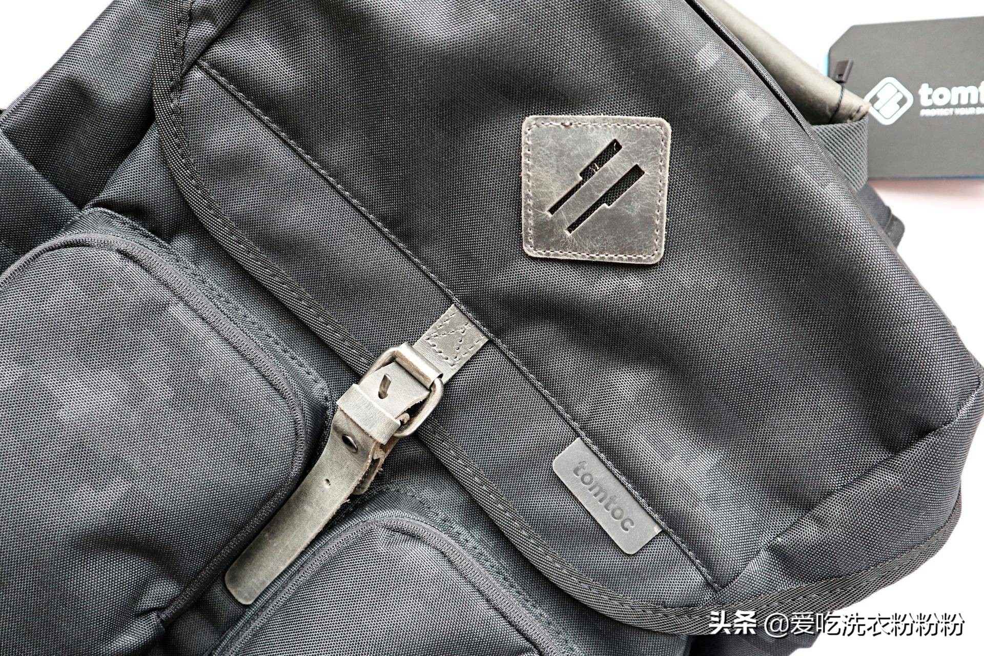 通勤出游两不误——tomtocA90暗纹迷彩双肩包