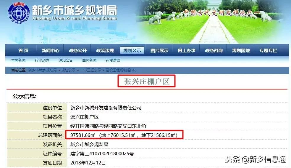 新乡重点规划改造出炉，涉及整个新乡！