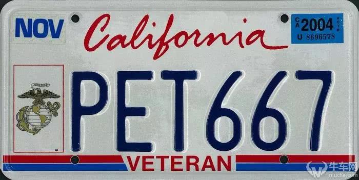 美国各省份的车牌,美国各大州车牌