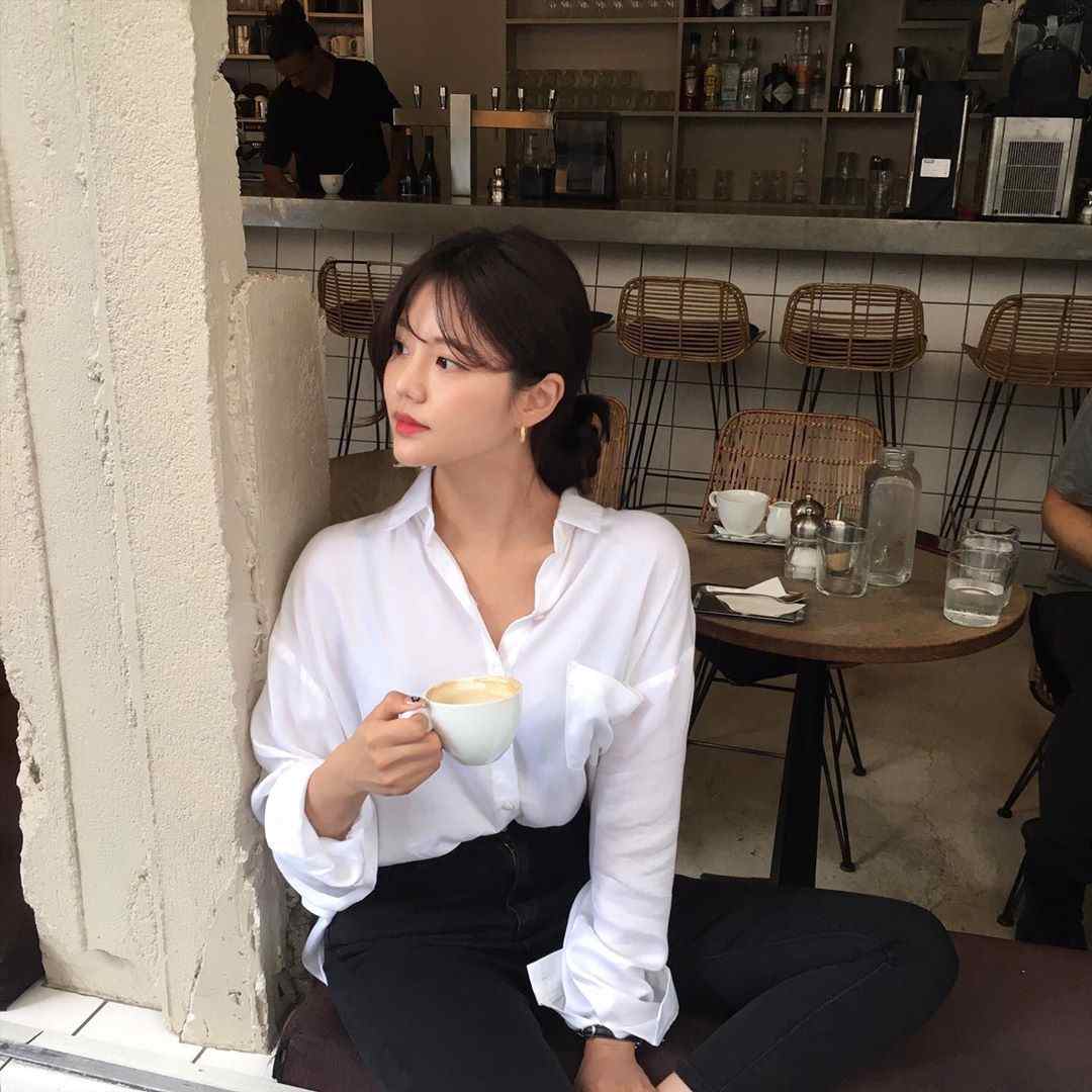 韩系复古甜美洋气衬衫,韩版法式设计感小众衬衫宽松甜美