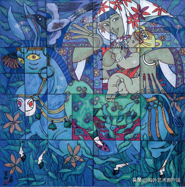 画家宝松,宝松作品