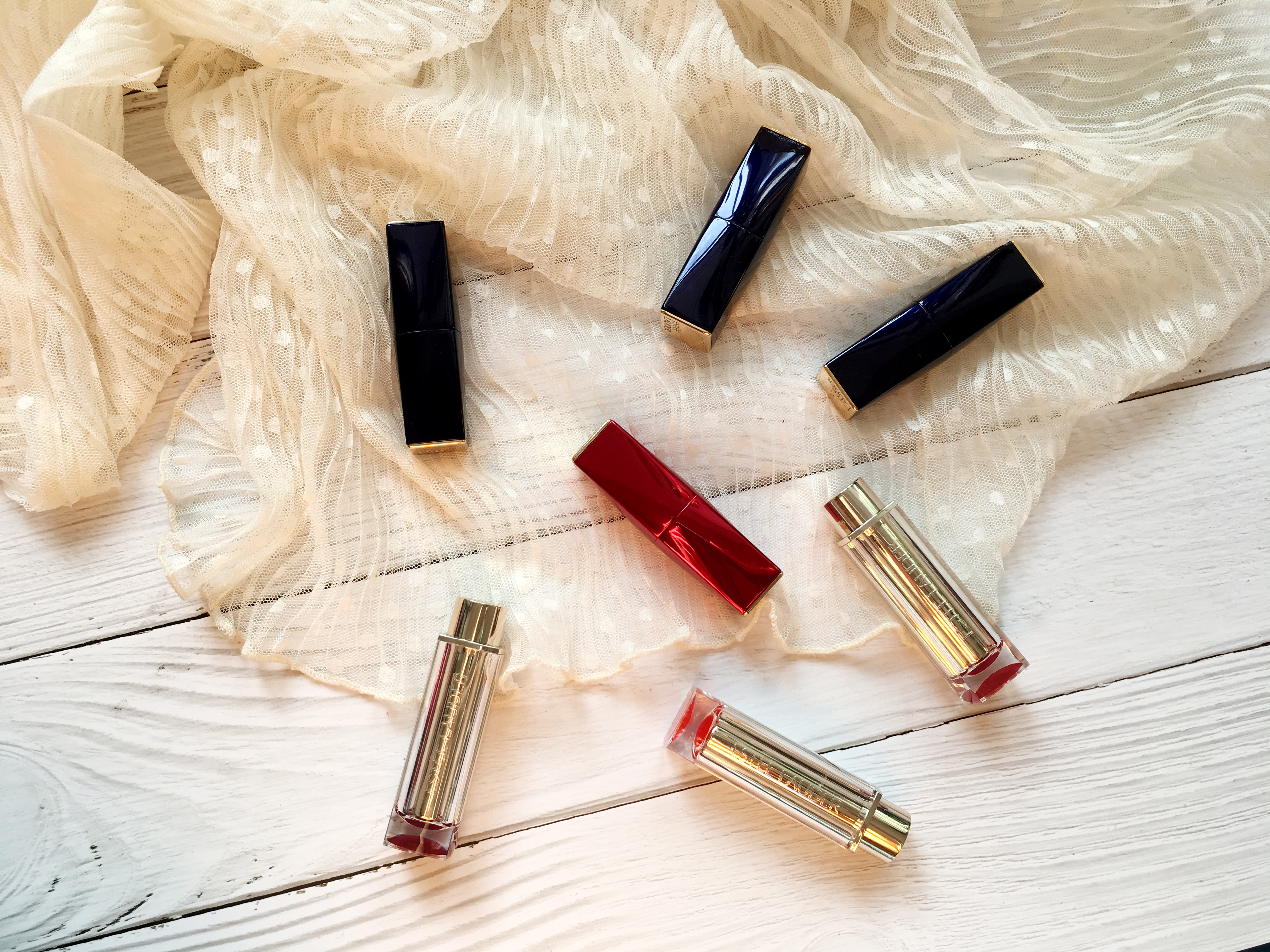 你会选哪支？超高性价比专柜品牌口红试色分享雅诗兰黛唇膏试色