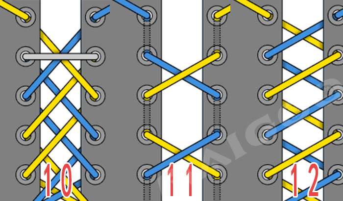运动鞋好看的鞋带系法详细图解,运动鞋鞋带的24种系法教程