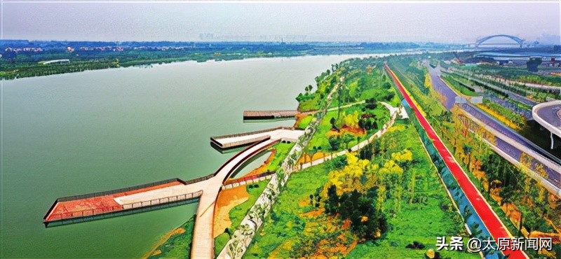 汾河流水美景,汾河流水哗啦啦