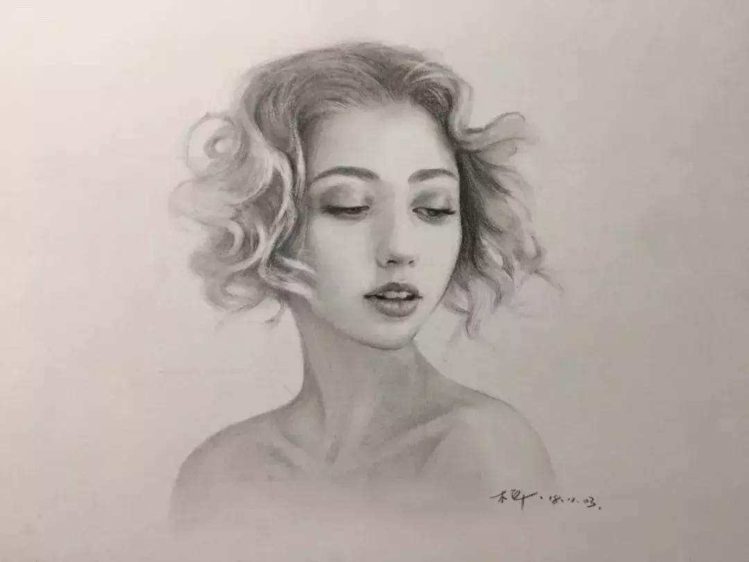 素描九宫格横向式构图技巧,素描九宫格画法步骤图