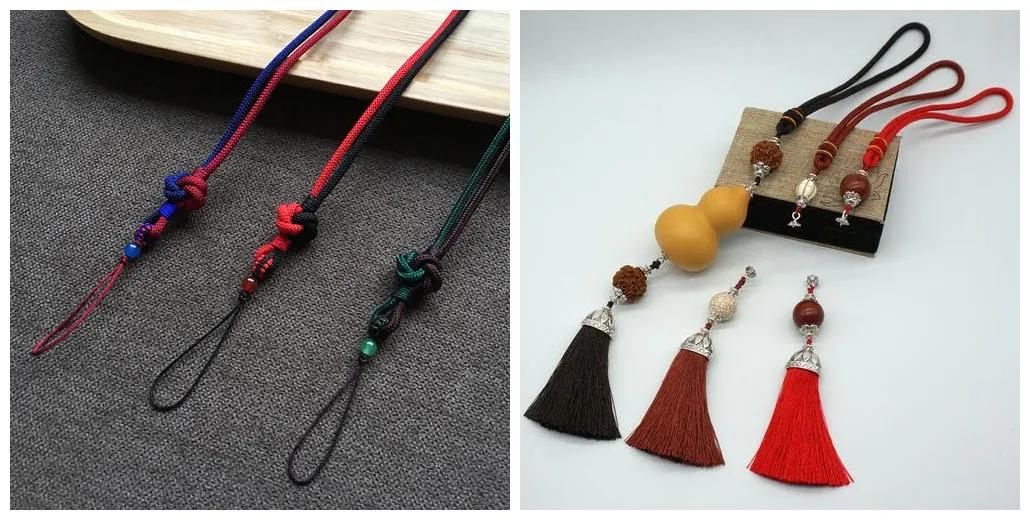 简单好看手机挂绳,好玩好看的纯手工中国风手机挂绳