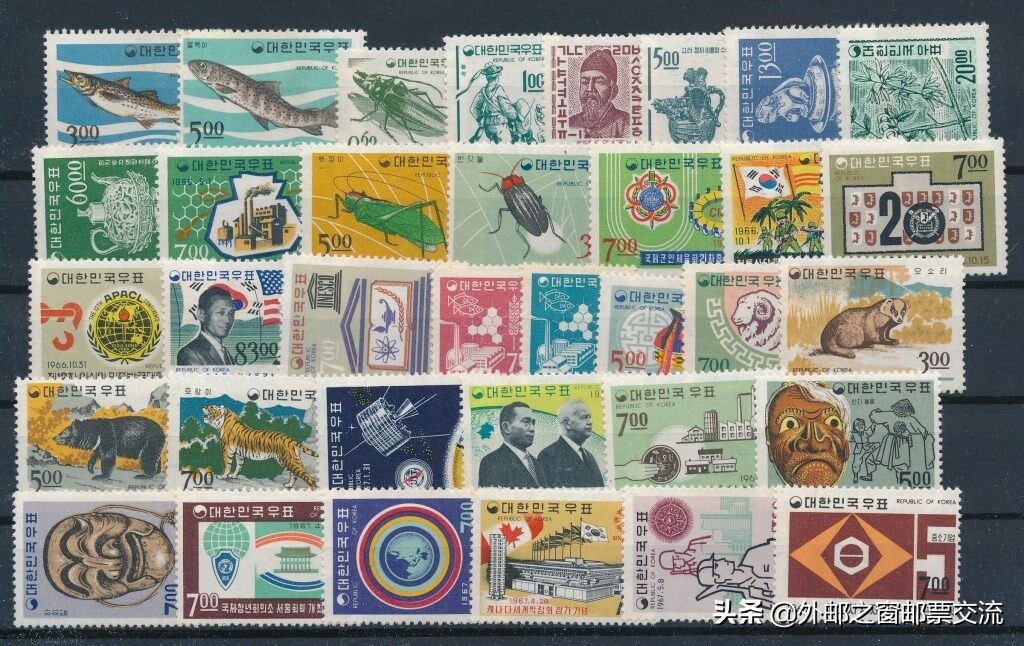 韩国邮票是真的吗,韩国邮票集邮册
