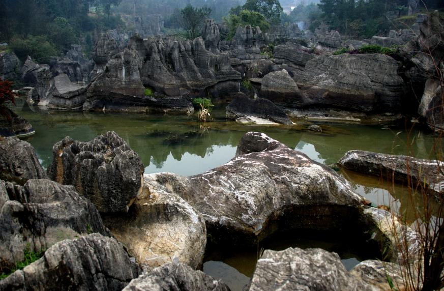 万盛石林风景名胜区和石林风景区,万盛石林壮观无比