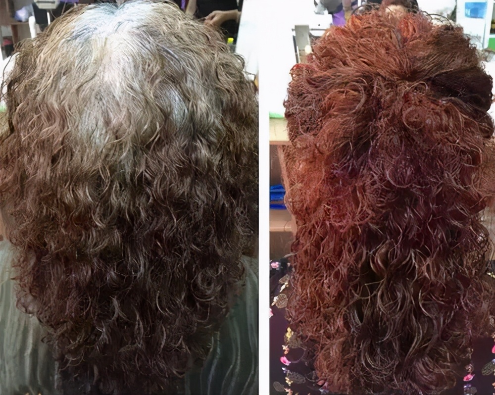 把头发染白发伤害大吗,老年人为什么爱染红色的头发