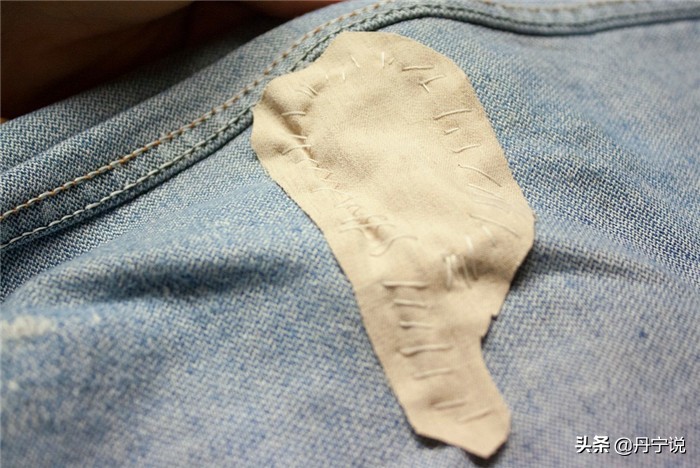 牛仔裤膝盖破洞制作,补牛仔裤膝盖大破洞针法