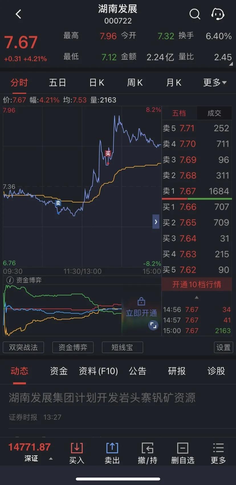 000722湖南发展钒矿,湖南发展开采亚洲第一大钒矿