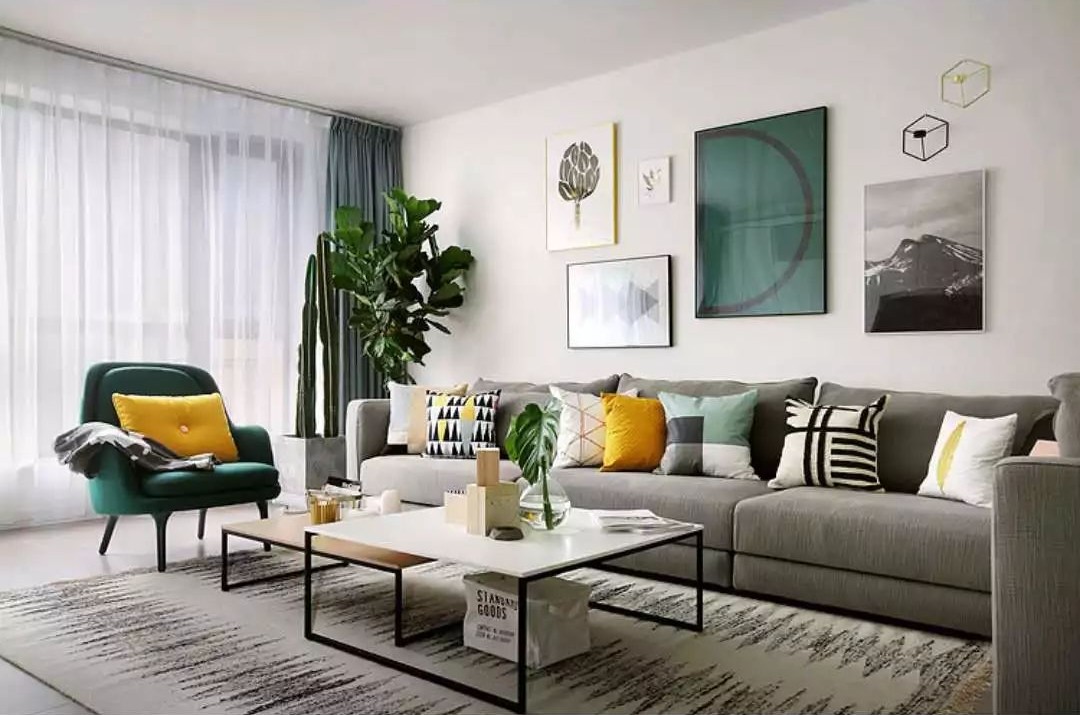 北欧简约风主卧婚房,小户型北欧风格婚房装修