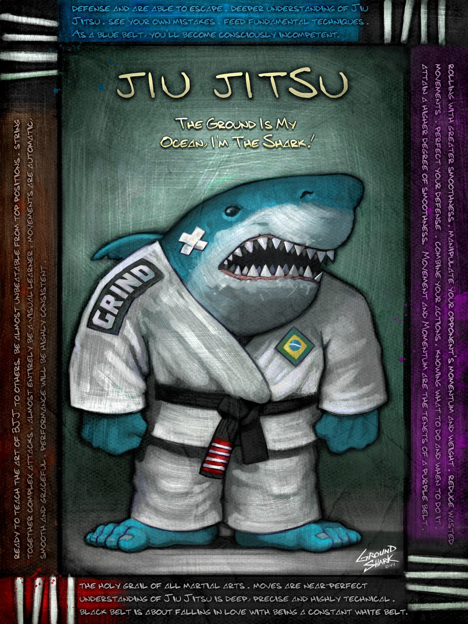 会巴西柔术的动物有多酷？让GroundShark（陆地鲨）告诉你