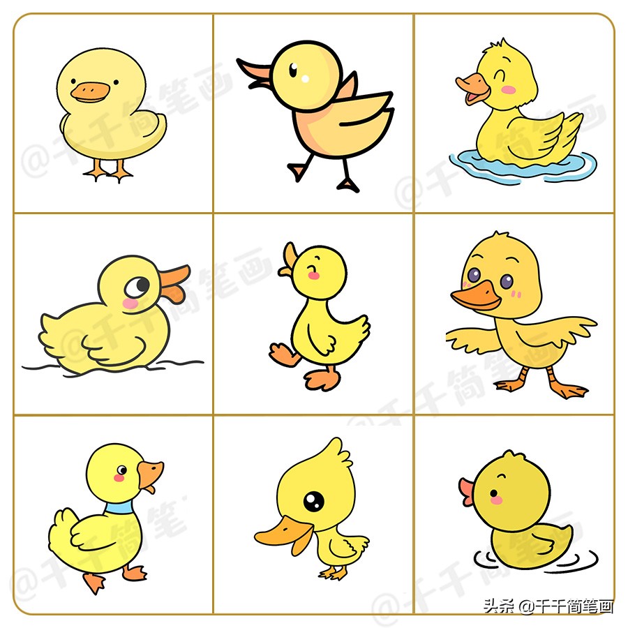 6-12岁儿童绘画简笔画小动物,简笔画ins可爱小图案小动物小狗