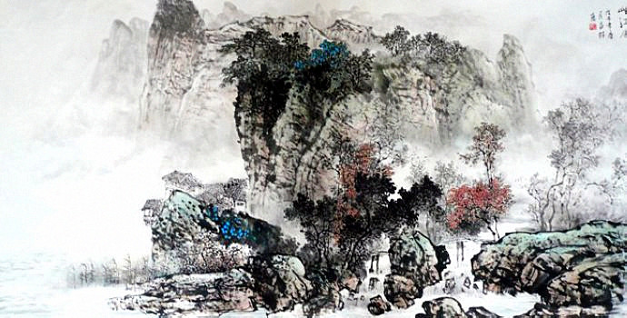 杨昌林山水画,杨昌林山水作品