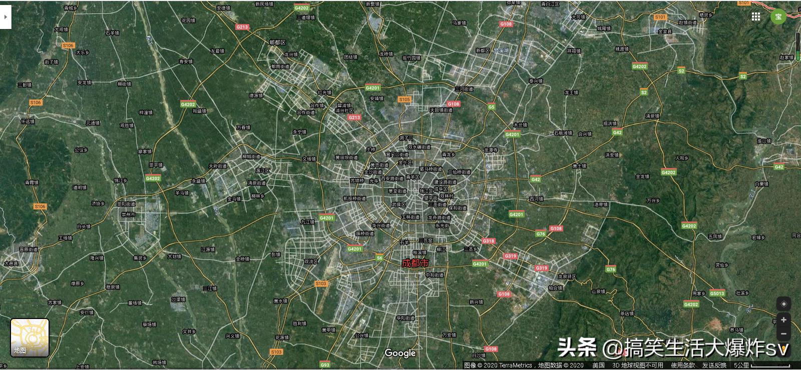 中国西南卫星地图,西南城市卫星图