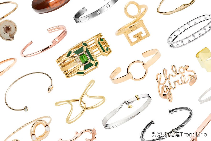大牌首饰经典款手镯,轻奢款珠宝首饰手镯合集