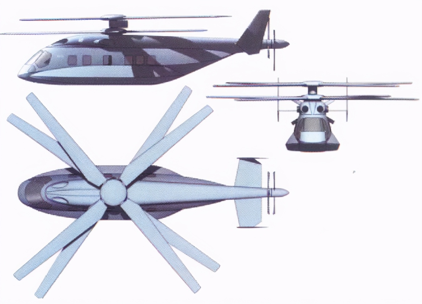 美国未来螺旋桨垂直直升机,美国研制的单旋翼直升机