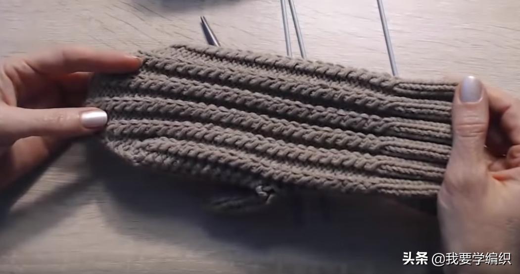 织半指手套的教程,织手套冬女款教程