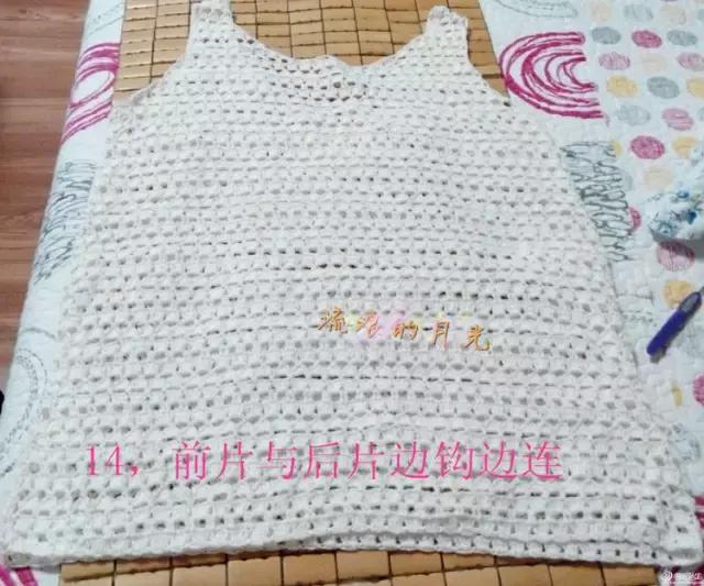 钩针编织女士连衣裙视频图解过程,郁金香钩针连衣裙图案图解