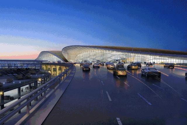 “63个*安门天**广场大小”，这个北京新机场没有一根柱子