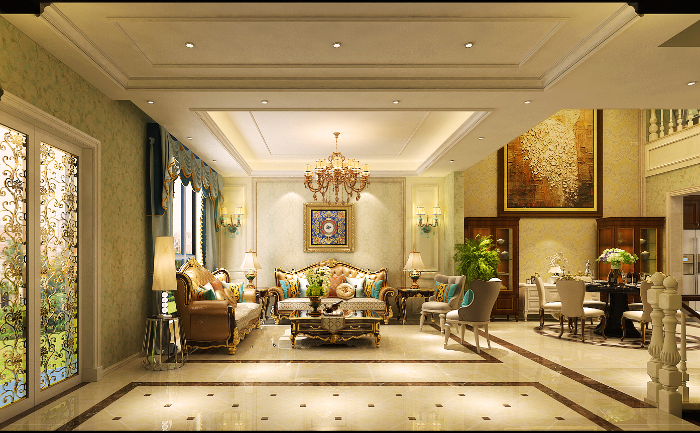 自带家庭影院的欧式别墅，400㎡尽显奢华大气，开启你的浪漫生活